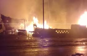 Fire Guts Ho Central Assemblies of God Church Auditorium