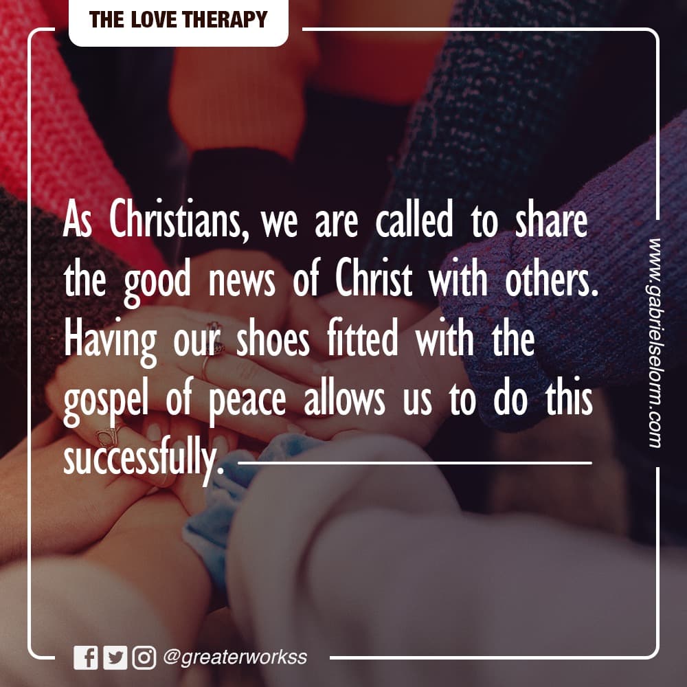 The LoveTherapy: SHOES OF THE GOSPEL OF PEACE