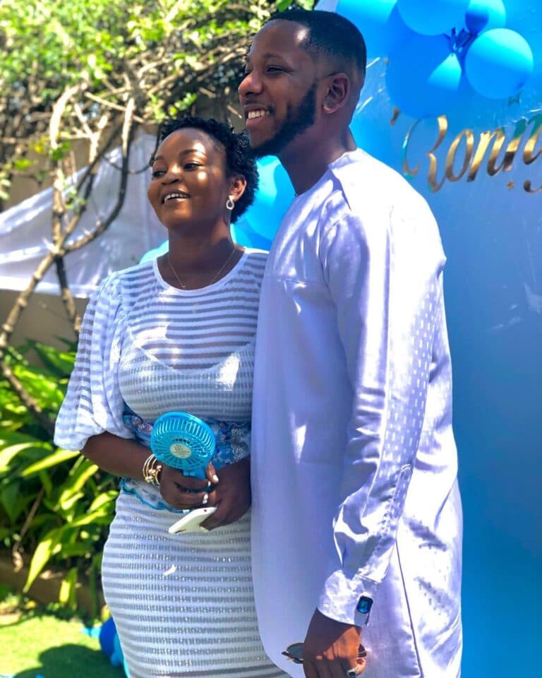 Video: Yolo star Aaron Adatsi (A. K. A Abstinence ambassador) and his Fiancee Eyram Name their Bouncing baby boy